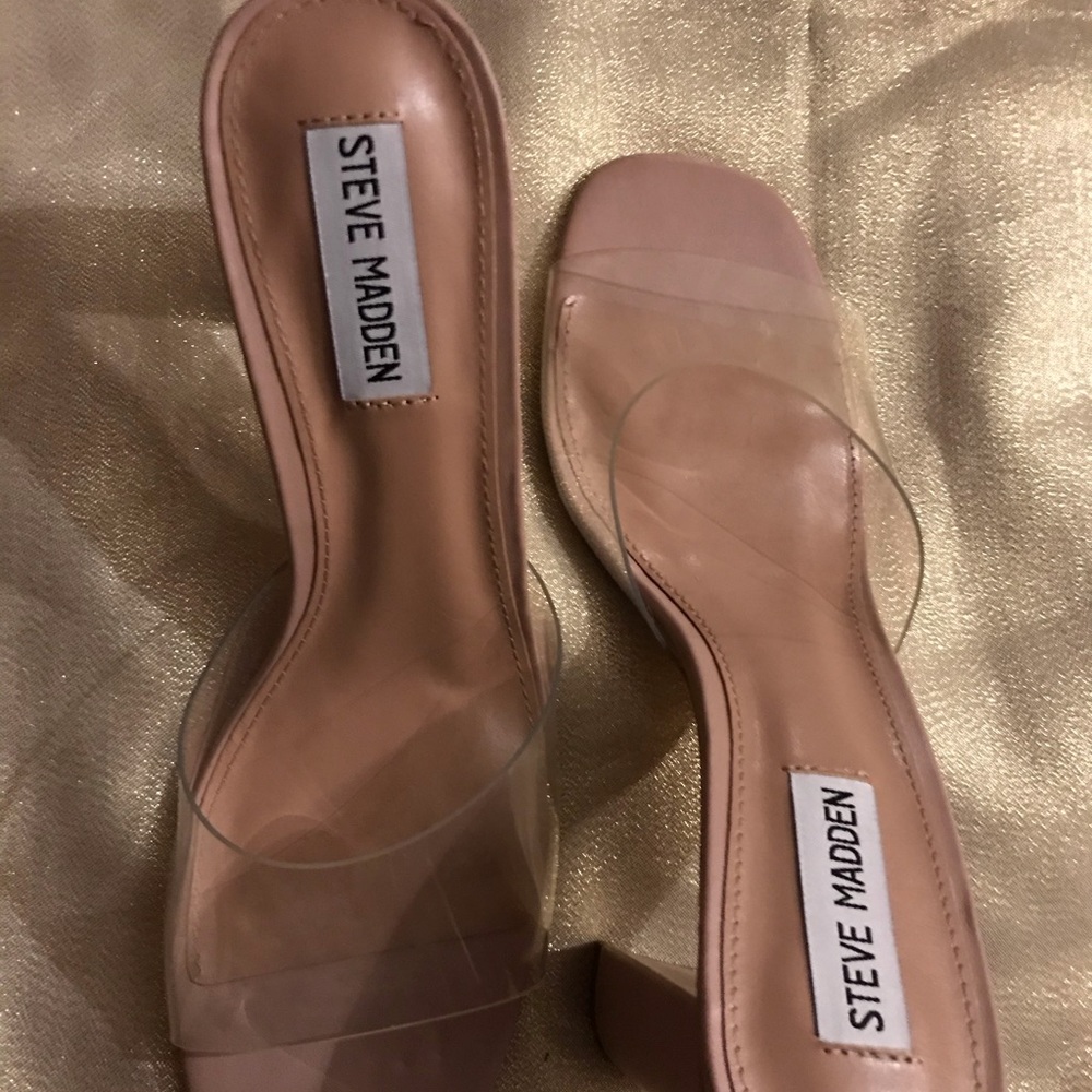 Steve Madden Clear slip-on Dress shoes